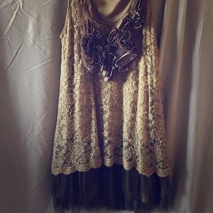 Unique Lace Layer Dress